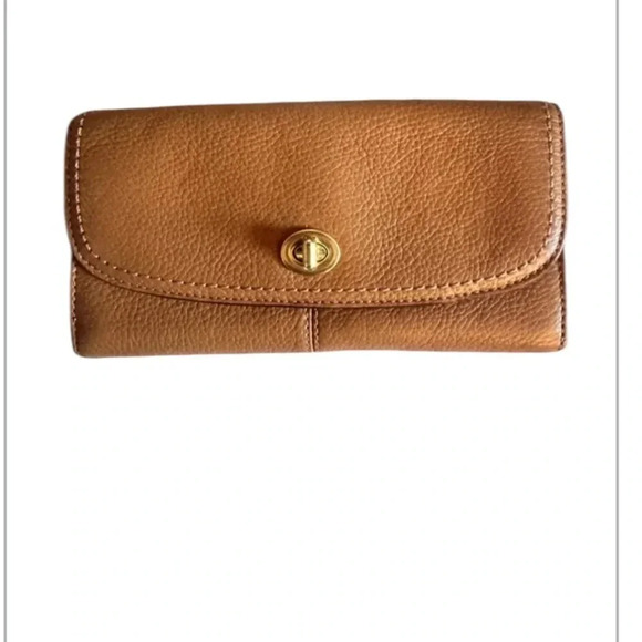 Coach Handbags - COACH Wallet - soft Leather with Gold Hardware